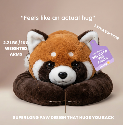 Rocco the Weighted Red Panda™ — The weighted plushie whose arms actually hug you back
