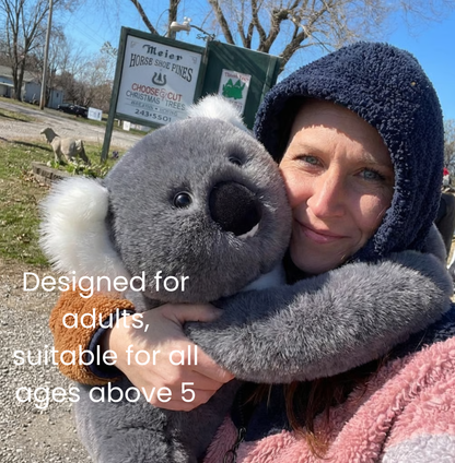 Kozie the Weighted Koala™ — The weighted plushie whose arms actually hug you back