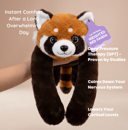 Rocco the Weighted Red Panda™ — The weighted plushie whose arms actually hug you back