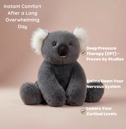 Kozie the Weighted Koala™ — The weighted plushie whose arms actually hug you back