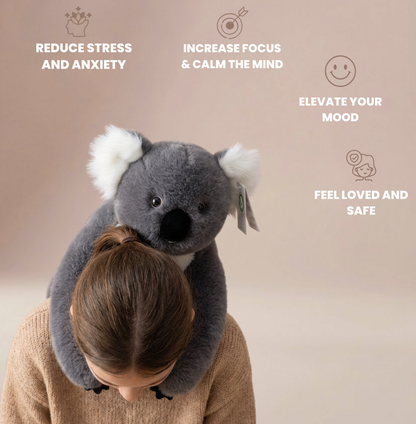 Kozie the Weighted Koala™ — The weighted plushie whose arms actually hug you back