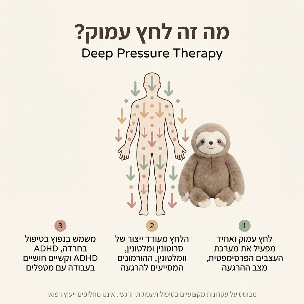 Heavytoy - בובה עם משקל לשינה איכותית והפחתת חרדה